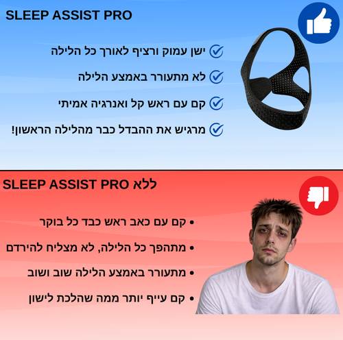 SLEEP ASSIST PRO | רצועה לתמיכה מלאה בשינה